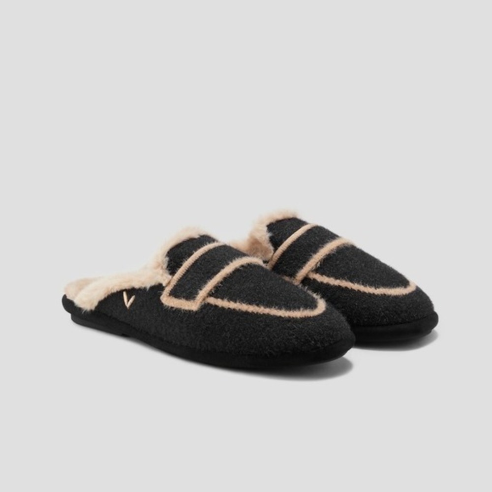 VIVAIA‎ Round-Toe Fluffy Mules (Renee) black size EU/41 US/9.5 - Picture 5 of 10